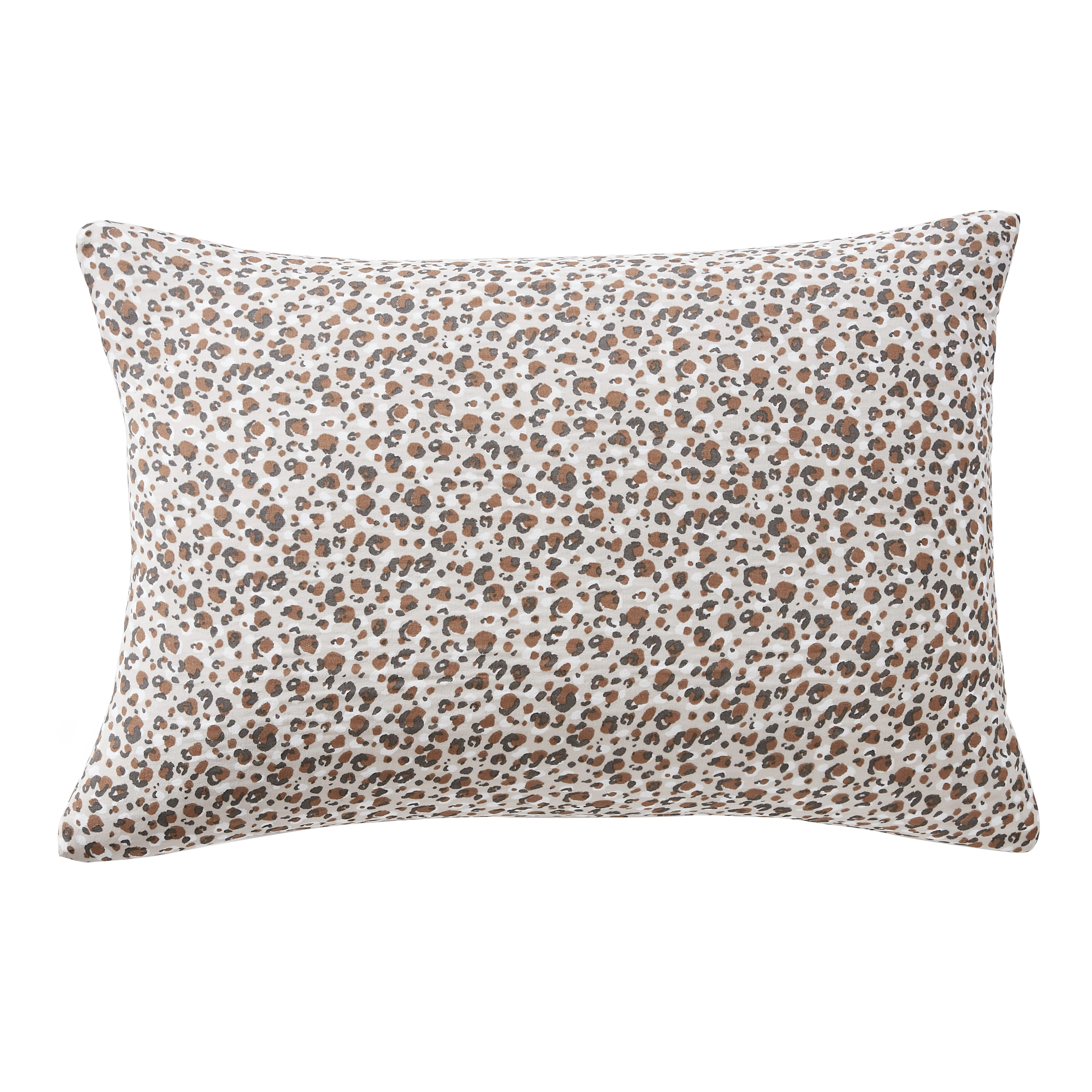 Federa per cuscino letto rettangolare in garza di cotone (50 x 70 cm) Rosa Marrone
