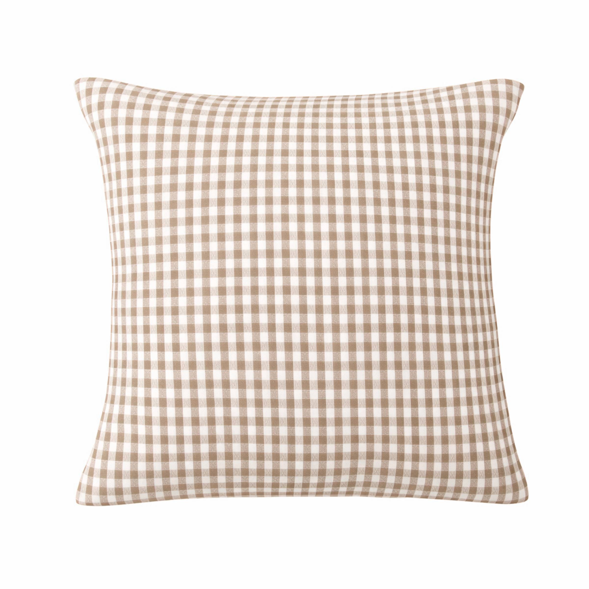 Federa per cuscino quadrata in garza di cotone (60 x 60 cm) Gaïa Vichy Corda