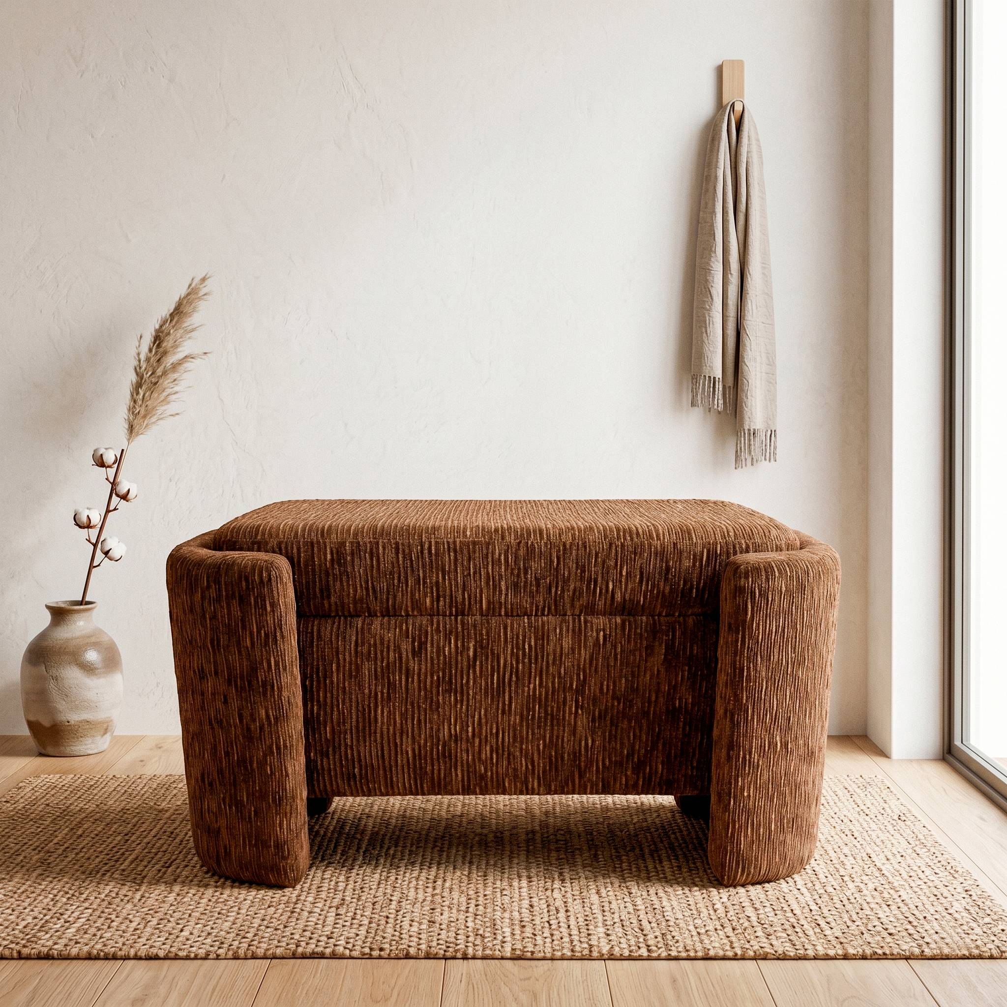 Pouf contenitore in velluto (H40 cm) Chris Marrone