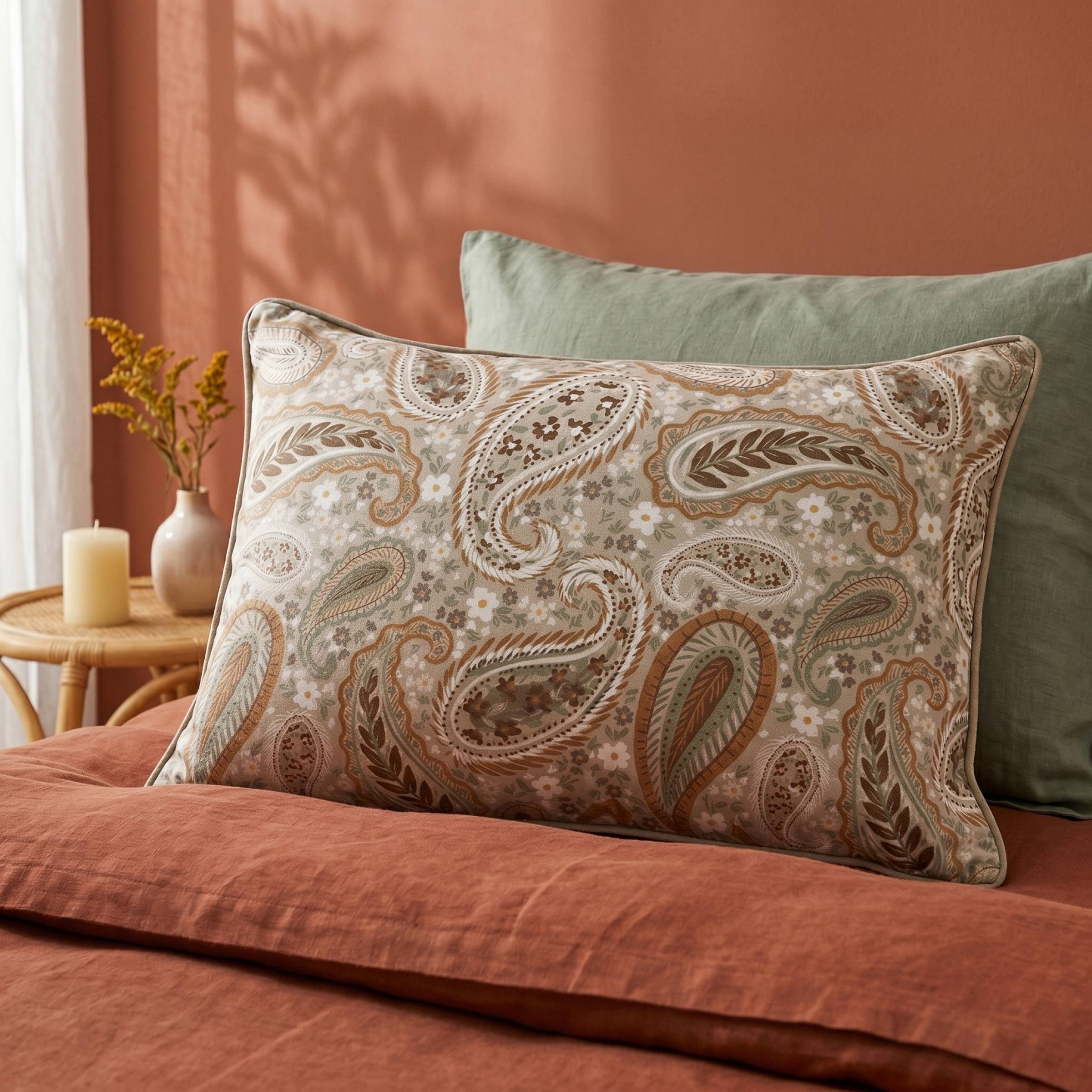 Cuscino rettangolare in velluto (40 x 60 cm) Dolores Beige