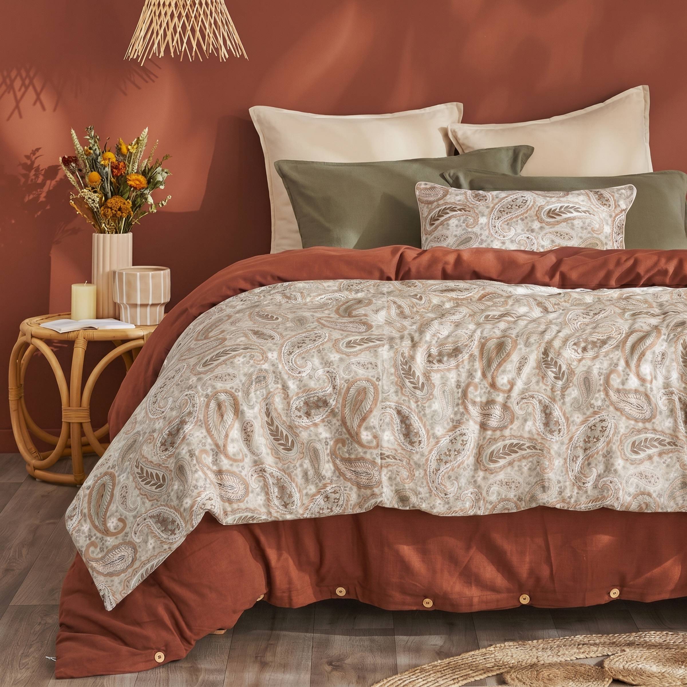 Piumino in velluto (90 x 220 cm) Dolores Beige